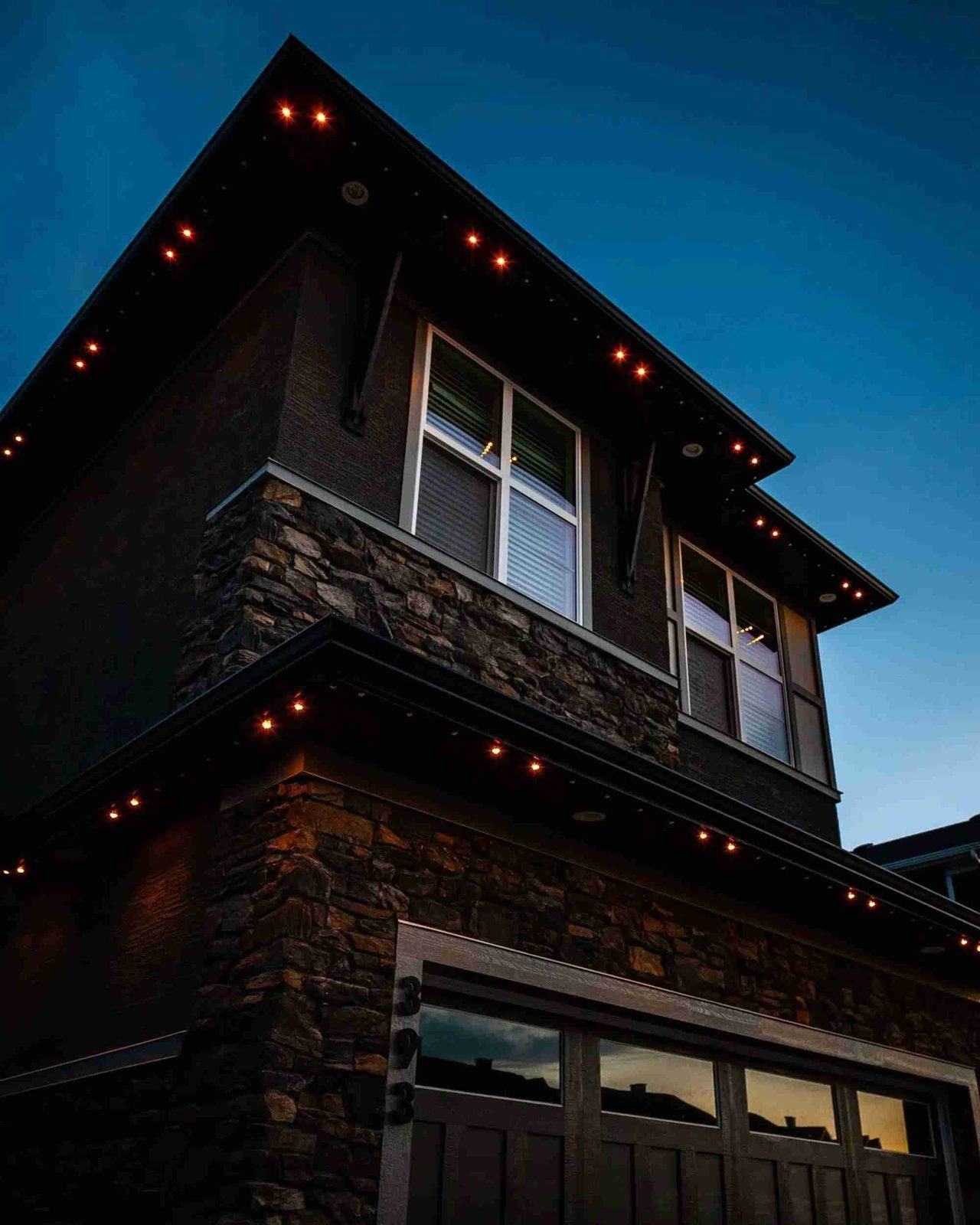 Permanent Roofline Lighting in North Sound
